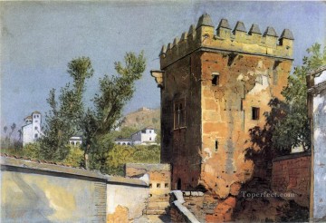 アルハンブラ宮殿からの眺め スペインの風景 ルミニズム ウィリアム・スタンリー・ハセルティン Oil Paintings